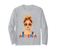 Blond Armenian Girl Armenia Flag Armenian Girlfriend Wife Manga Larga