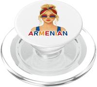 Blond Armenian Girl Armenia Flag Armenian Girlfriend Wife PopSockets PopGrip para MagSafe