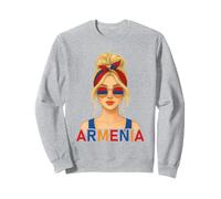 Blond Armenian Girl Armenia Flag Armenian Girlfriend Wife Sudadera