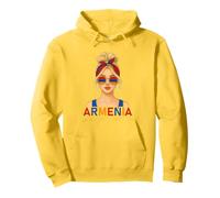 Blond Armenian Girl Armenia Flag Armenian Girlfriend Wife Sudadera con Capucha