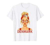 Blond Danish Girl Denmark Flag Danish Girlfriend Wife Camiseta