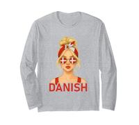 Blond Danish Girl Denmark Flag Danish Girlfriend Wife Manga Larga