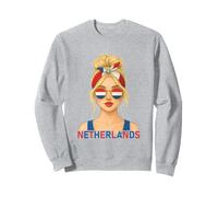 Blond Dutch Girl Netherlands Flag Dutch Girlfriend Wife Sudadera