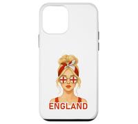 Blond English Girl England Flag English Girlfriend Wife Carcasa para iPhone 12 mini