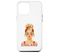 Blond English Girl England Flag English Girlfriend Wife Carcasa para iPhone 12 Pro Max