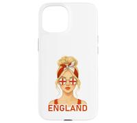 Blond English Girl England Flag English Girlfriend Wife Carcasa para iPhone 15