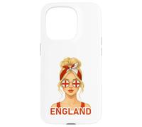 Blond English Girl England Flag English Girlfriend Wife Carcasa para iPhone 15 Pro