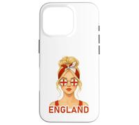 Blond English Girl England Flag English Girlfriend Wife Carcasa para iPhone 16 Pro