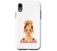 Blond English Girl England Flag English Girlfriend Wife Carcasa para iPhone XR