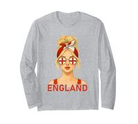 Blond English Girl England Flag English Girlfriend Wife Manga Larga