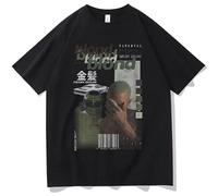 Blond Frank Ocean Hip Hop Camiseta Summer Men Women Fashion Loose T-Shirt Short Sleeve Regular Men's Cotton T Shirt Tops, Negro , S