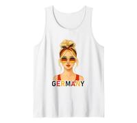 Blond German Girl Germany Flag German Girlfriend Wife Camiseta sin Mangas