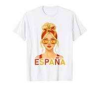Blond Spanish Girl España Spain Flag Spanish Girlfriend Wife Camiseta