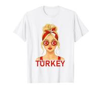 Blond Turkish Girl Turkey Flag Turkish Girlfriend Wife Camiseta
