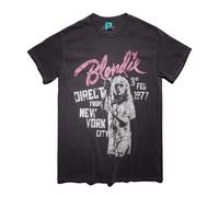 Blondie Camiseta New York City de Lavado Vintage para Adultos Unisex (TT615)