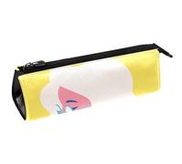 Blondie Model Girl con gafas de sol, bolsa para bolígrafos, papelería, bolsa para lápices, bolsa de cosméticos, bolsa compacta con cremallera, multicolor, 5.5 ×6 ×20CM/2.2x2.4x7.9 in, Organizador de