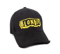 Blondie Negro Logo Tapa de visera curva ajustable Adultos Unisex