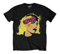 Blondie Punk Logo oficial Camiseta para hombre (Medium)