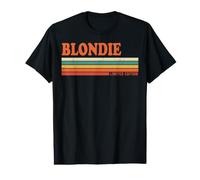 Blondie Retro Personalizado Nombre Vintage Rayas Camiseta gráfica económica
