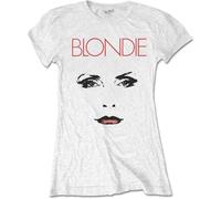 Blondie - T-Shirt # L Ladies White # Staredown