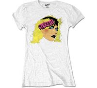 Blondie - T-Shirt # S Ladies White # Punk Logo