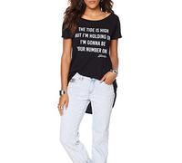 Blondie - Tunic T-Shirt (Unisex-L) Tide Is High (Black)