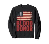Blood Donation American Flag Proud Donor Save Lives Sudadera