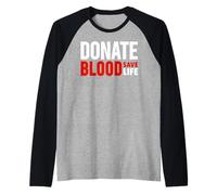 Blood Donor Shirt Donate Blood Shirt - World Blood Donor Day Camiseta Manga Raglan