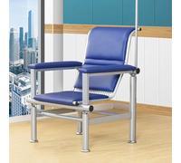 Blood Draw - Silla de flebotomía de infusión única, totalmente reclinable, para sala de espera y recepción con soporte para intravenosa, para laboratorios de investigación y clínicas (reposabrazos de
