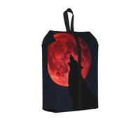 Blood Moon Wolf - Bolsa de zapatos para viajes, impermeable, organizador de zapatos para maleta, bolsa de almacenamiento 3 en 1 para entrenadores de gimnasio