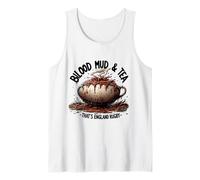 Blood Mud & Tea - Funny England Rugby Camiseta sin Mangas