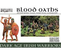 Blood Oaths - Dark Age Irish Warriors - 40 (30 WARRIORS/10 WARDOGS) figuras de plástico duro de 28 mm
