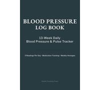 Blood Pressure Log Book: 6-Month Health Tracker for Daily Readings, Weekly Averages, Medication & Doctor Visit Logs