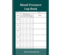 Blood Pressure Log Book | Dairy Blood Pressure Log | Over 104 weeks - two years record 122 pages size 6 x 9 inches