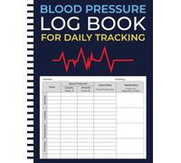 Blood Pressure Log Book for Daily Tracking: Large Print Weekly Tracker to Record Systolic, Diastolic, Heart Rate & Medications with Notes for Seniors, Women & Men