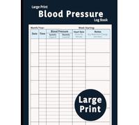 Blood Pressure Log Book: Large Print Simple Daily Blood Pressure Log | Record & Monitor Blood Pressure at Home | 100 Pages (8.5" x 11" Inches)
