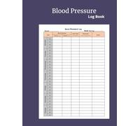 Blood Pressure Log Book: Record & Monitor Blood Pressure at Home | 120 Pages (8.25" x 11" Inches): If you want to measure your blood pressure at home, ... by your doctor, this simple chart and diary