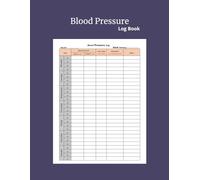 Blood Pressure Log Book: Record & Monitor Blood Pressure at Home | 120 Pages (8.5" x 11" Inches): If you want to measure your blood pressure at home, ... by your doctor, this simple chart and diary