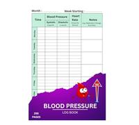 Blood Pressure Log Book: Simple Daily Health Tracker | Record & Monitor Systolic, Diastolic & Pulse | 298 Pages - Compact Size