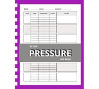 Blood Pressure Log Book: Weekly Cardiovascular Health Tracker, 4 Daily Readings, 2-Year Journal for Seniors, 8.5x11