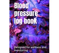 Blood pressure log book| with personal details|80 pages