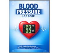 Blood Pressure Monitor: 52-Week Daily Tracker: Large Print Hypertension Journal for Recording BP Readings, Pulse & Medications