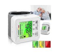 Blood Pressure Monitor, New Wrist Digital Bp Cuff Automatic Bp Machine Large Tri Backlit Screen Rechargeable-dzjm2