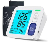 Blood Pressure Monitors for Home Use, 9-17'' & 13-21'' Extra Large Blood Pressure Cuff Upper Arm, Oversized Operation Button &Large Backlit LCD, Automatic BP Machine with USB Cable and 4 AAA Batteries