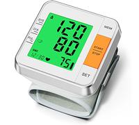 Blood Pressure Monitors for Home Use Accurate Wrist Blood Pressure Machine Adjustable 5.3"-7.7" BP Cuff for Home Use 2x120 Sets Memory Backlight LCD Display with Carrying Case