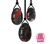 Blood Stone Yoni Eggs Perforado Ben Wa Ball Love Egg Para Mujeres Kegel Ejercicio Apriete Natural Jade Masaje Ball,Conjunto Perforado Con Bolsa