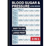 Blood Sugar & Pressure Log Book: Large Print, Simple & Easy-to-Use Tracker | Record & Monitor at Home