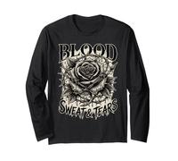 Blood Sweat & Tears Camiseta Urban Streetwear Hiphop Manga Larga