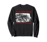 Bloodborne Scourage of The Beast Scene Red Text Video Game Sudadera