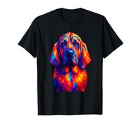 Bloodhound Dog Colorful Dog Lover Pop Art Camiseta